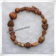 a Variety of Beads to Elastic by Random Beads Bracelets (IO-aj052)